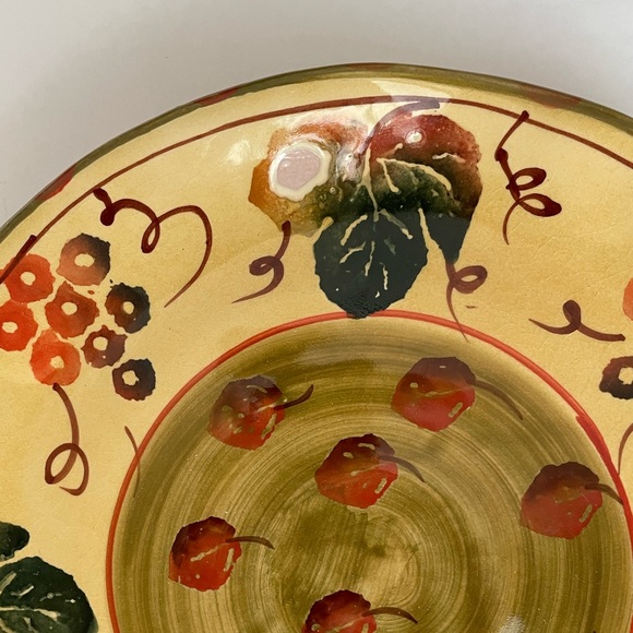 Set of 4 Italian OOAK Hand Painted Dinnerware 8.75” Clay Plates - Picture 12 of 12